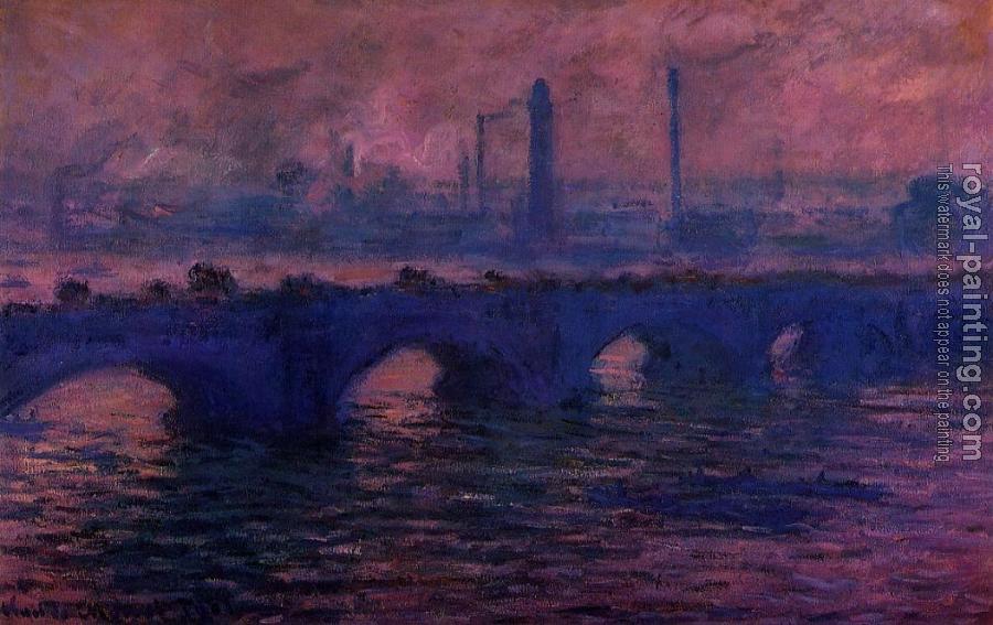 Claude Oscar Monet : Waterloo Bridge, Overcast Weather